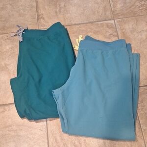 FIGS LIVINGSTON SCRUB PANTS XXL GREEN